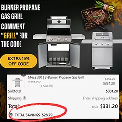 Propane Gas Grill Offers Save 15% with Monument Grills Codes